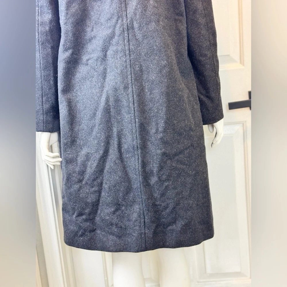 J Crew Men's Black Wool Blend Coat Size Medium